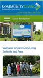 Mobile Screenshot of communitylivingbelleville.org